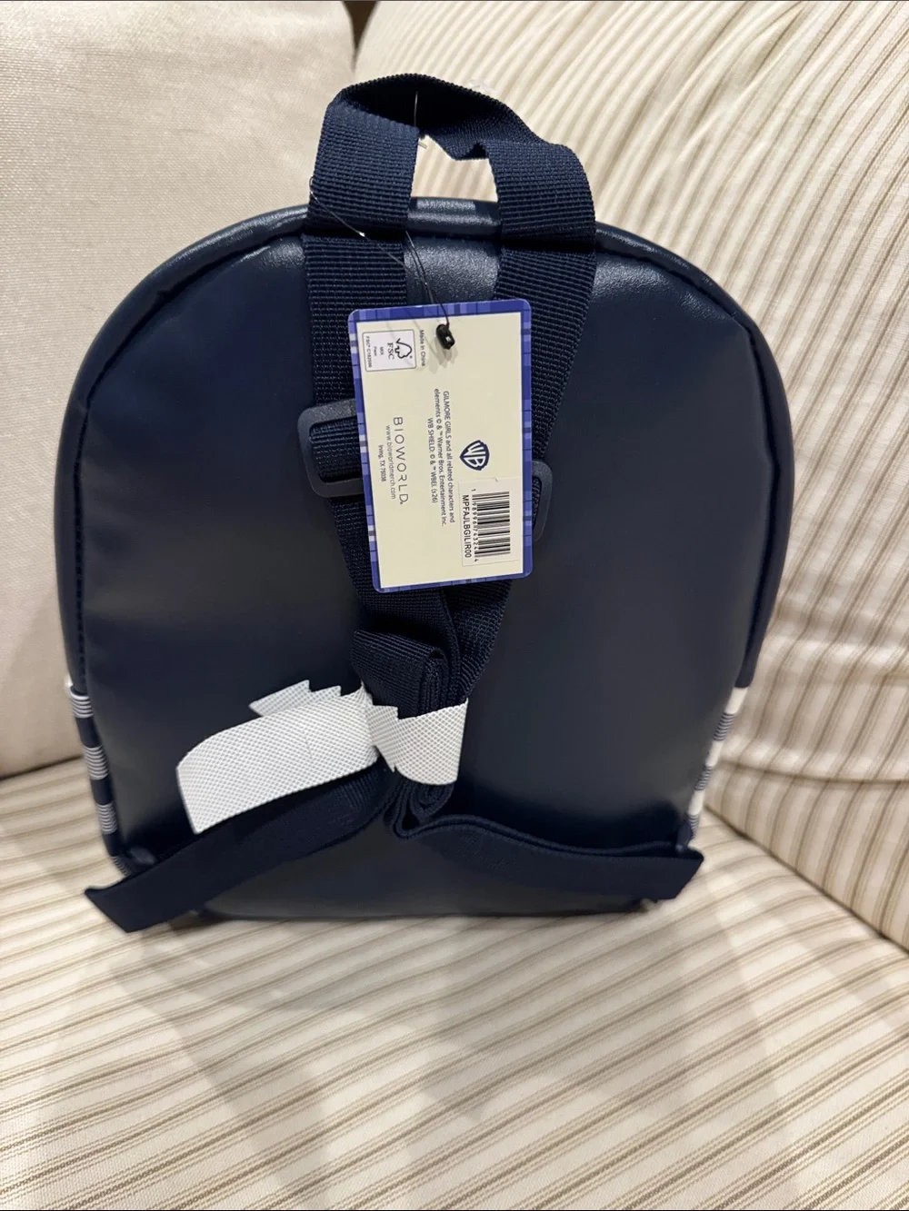 Gilmore Girls Bioworld mini patch print backpack NWT